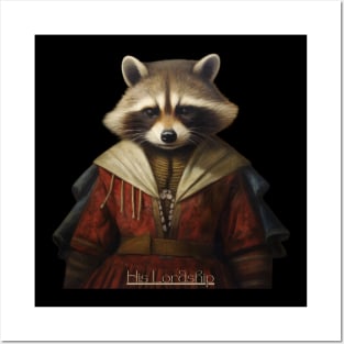 His Lordship - Sir Raccoon Posters and Art